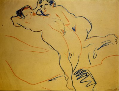 Pareja descansando de Ernst Ludwig Kirchner